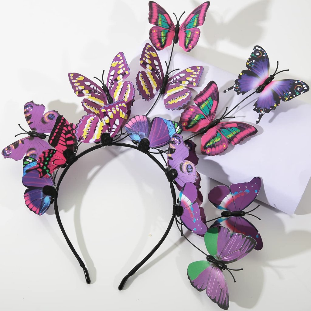 Butterfly Headband Fascinators For Women Halloween Butterfly Headpieces Merry